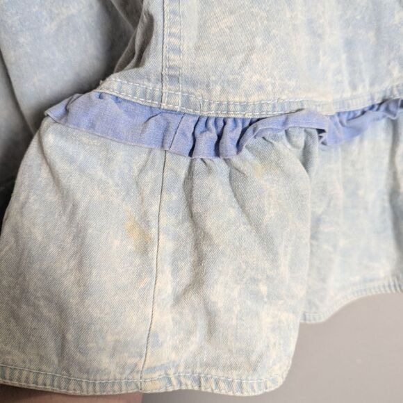 Vintage 90s Monique Fashions Blue Studded Stonewash Denim Jacket & Skirt Set L - Picture 14 of 14